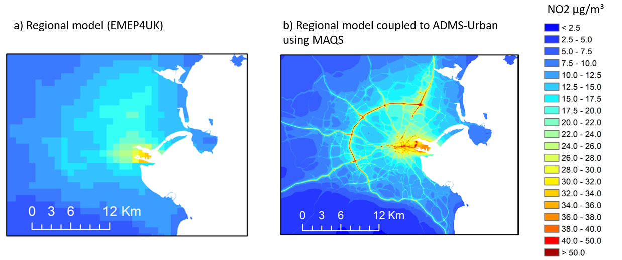 NO2 concentrations in the West Midlands image