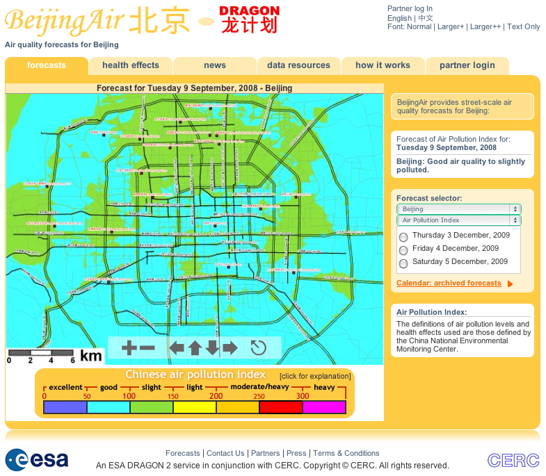 BeijingAir website image