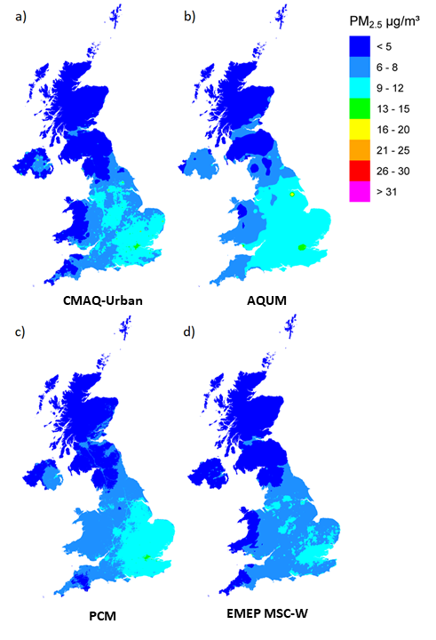 Defra model intercomparison image