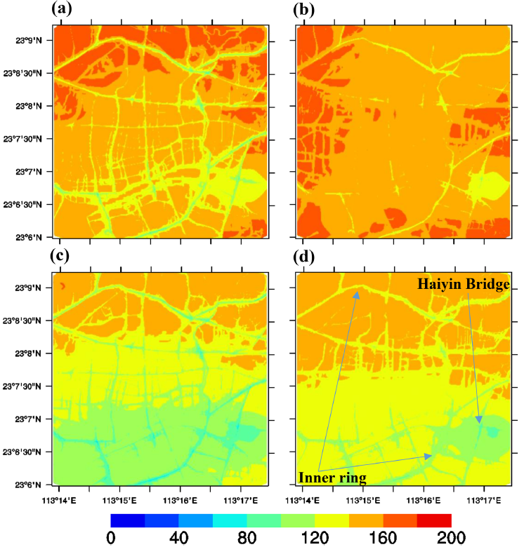 spatial maps of ozone in Guangdong