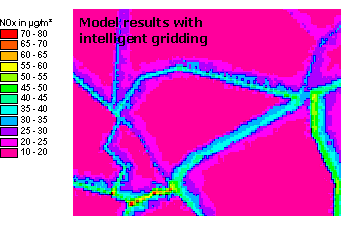Image of results with intelligent gridding